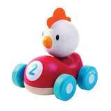 Plan Toys Active Toys Chicken Racer Car (curved for easy grasping) 12+ months