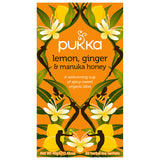 Pukka Organic Teas Lemon, Ginger & Manuka Honey Herbal Teas 20 tea sachets