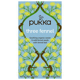 Pukka Organic Teas Three Fennel Herbal Teas 20 tea sachets
