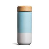 SOMA Insulated Ceramic Mugs + Bamboo Lid Mint 12 oz.