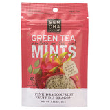 Sencha Naturals Green Tea Leaf Mints Pink Dragonfruit Pocket Mints 12 (0.88 oz.) resealable packets per box