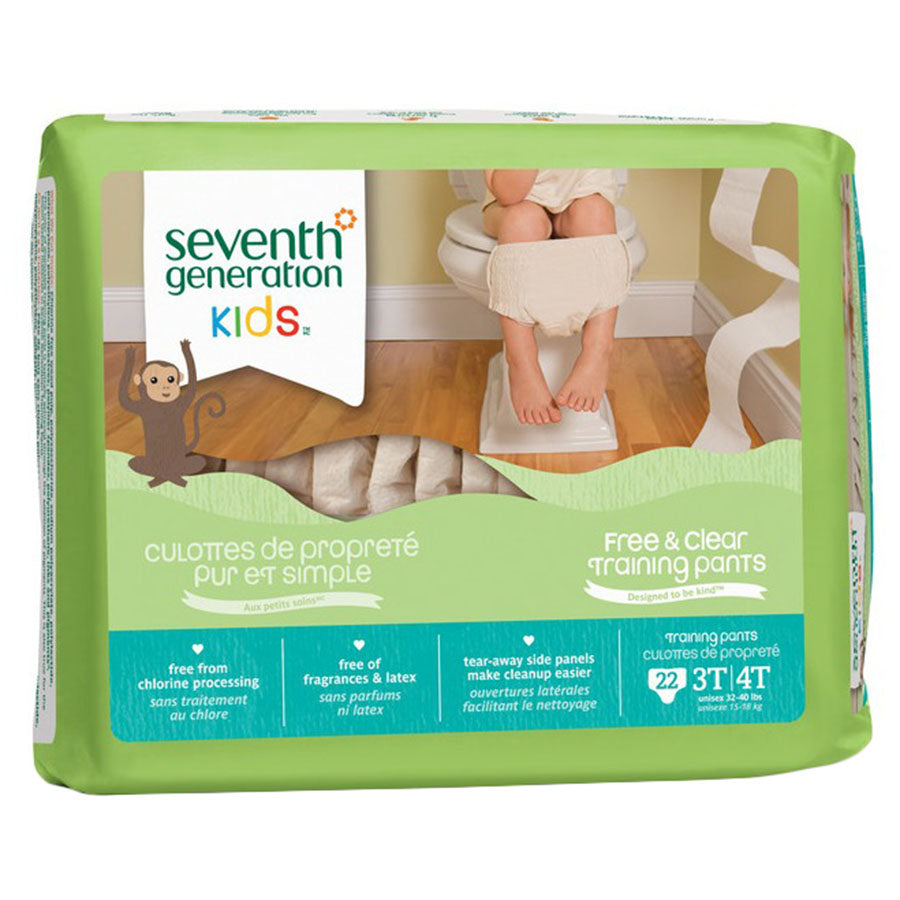 Seventh Generation Baby Care 3T-4T (32-40 lbs.) 22 count Training Pants