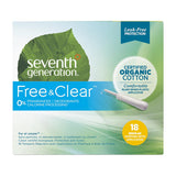 Seventh Generation Feminine Care Regular 18 count Certified Organic Cotton Chlorine Free with Applicator Tampons