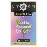 Stash Tea Black Teas Double Bergamot Earl Grey 18 tea bags 20 tea bags unless noted