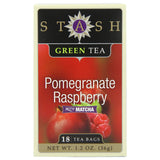 Stash Tea Green Teas & White Tea Blends Pomegranate Raspberry Green with Matcha 18 tea bags