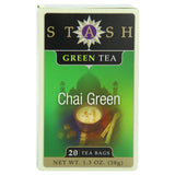 Stash Tea Green Teas & White Tea Blends Premium Chai 20 tea bags 18 tea bags