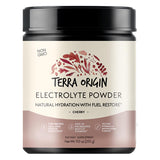 Terra Origin Electrolyte Powders Cherry 9 oz. Natural Hydration with Fuel Restore
