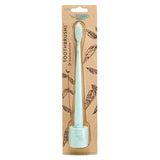 The Natural Family Co. Biodegradable Soft Toothbrushes Rivermint Toothbrush & Stand