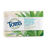 Tom's of Maine Body Care Sensitive Aloe, Fragrance-Free Natural Beauty Bars 4 oz. 5 oz.