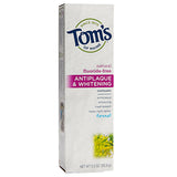 Tom's of Maine Toothpastes Fennel 5.5 oz. Antiplaque Fluoride-Free Tartar Controls & Whitening