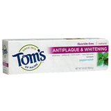 Tom's of Maine Toothpastes Peppermint 5.5 oz. Fluoride-Free Antiplaque Tartar Control & Whitening