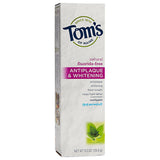 Tom's of Maine Toothpastes Spearmint 5.5 oz. Fluoride-Free Antiplaque Tartar Control & Whitening