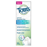 Tom's of Maine Toothpastes Rapid Relief Sensitive, Fresh Mint 4 oz. Specialty