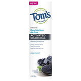 Tom's of Maine Toothpastes Charcoal Peppermint 4.7 oz. Fluoride-Free Antiplaque plus Whitening Gel