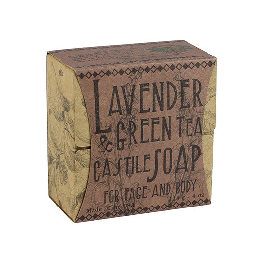 Virginia Tea Farm Castile Bar Soaps Lavender & Green Tea Face & Body Soaps 4 oz.
