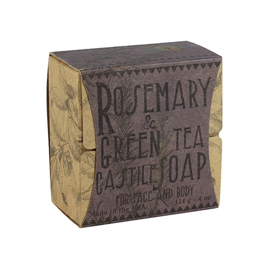 Virginia Tea Farm Castile Bar Soaps Rosemary & Green Tea Face & Body Soaps 4 oz.