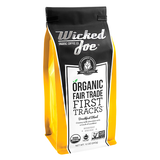 Wicked Joe Coffee Organic Packaged Whole Bean First Tracks Breakfast Blend 12 oz.