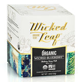 Wicked Joe Organic Coffee 12 Individually Wrapped Whole Leaf Pyramid Sachets Wicked Blueberry