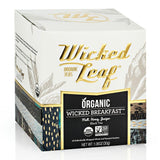 Wicked Joe Organic Coffee 12 Individually Wrapped Whole Leaf Pyramid Sachets Wicked Breakfast