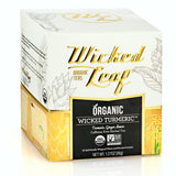 Wicked Joe Organic Coffee 12 Individually Wrapped Whole Leaf Pyramid Sachets Wicked Turmeric