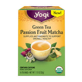 Yogi Tea Green Tea (contains caffeine) Passion Fruit Matcha 16 tea bags