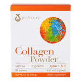 YouTheory Collagen Collagen Powder, Vanilla 21 (0.27 oz.) packets