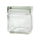 Accessories Square Glass Jar with Glass Lid 32 oz.