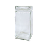 Accessories Square Glass Jar with Glass Lid 64 oz.