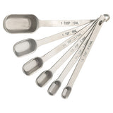 Mrs Anderson Baking Essentials 6-Piece Spice Spoon Set (1/8, 1/4, 1/2, 3/4, 1 teaspoon, 1 tablespoon), Stainless Steel