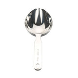 RSVP Culinary Accessories Oval Measuring Scoop 1/2 cup, Stainless Steel