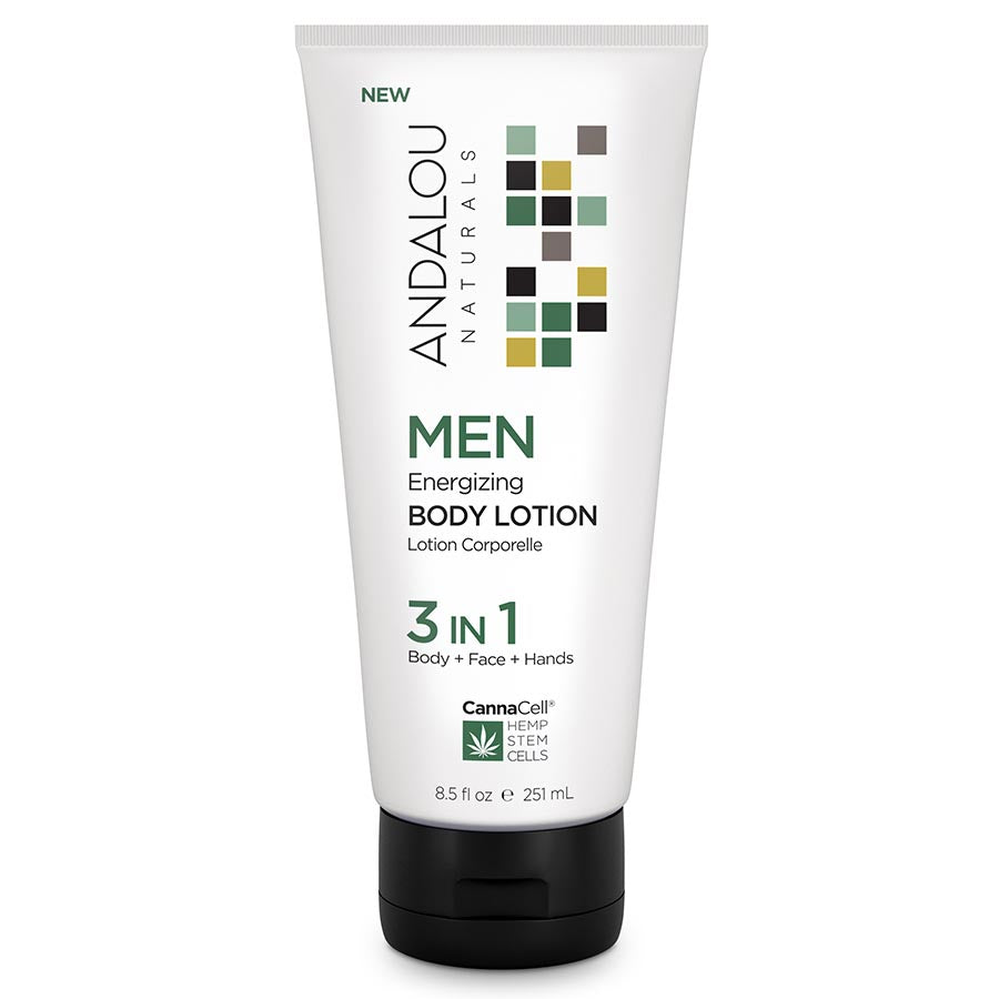 Andalou Naturals Men's CannaCell 3-in-1 Energizing Body Lotion 8 fl. oz. Body Care