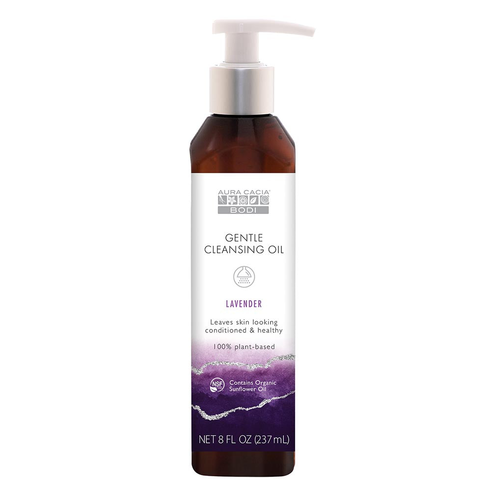 Aura Cacia Lavender Gentle Cleansing Oil 8 fl. oz. Bottle