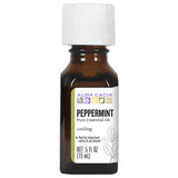 Aura Cacia Peppermint, Essential Oil, 0.5 fl oz. bottle