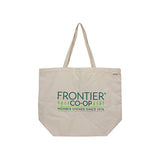 ECOBAGS Recycled Cotton Canvas Bags EveryDay Tote Bag with Frontier Co-op Logo 19" x 15 1/2"
