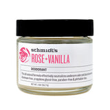 Schmidt's Deodorant Natural Deodorants Rose + Vanilla 2 oz. jars