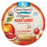 Torie & Howard Organic Hard Candy Blood Orange & Honey 2 oz. tins