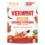 Vermont Smoke & Cure Meat Sticks Uncured Pepperoni Turkey 6 (0.5 oz.) mini sticks per resealable bag