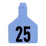 Z Tags Z1 NoSnag LaserPrinted Numbered Calf Tags 125 Blue