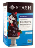 Stash Tea Company Caffeine Free Herbal Tea Blueberry Herbal 20 Count
