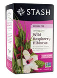Stash Tea Company Caffeine Free Herbal Tea Wild Raspberry 20 Count
