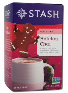 Stash Tea Company Black Tea Blends (contain Caffeine) Holiday Chai 18 ct