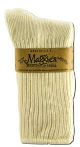 Maggies Functional Organics Cotton Crew Singles Natural 10-13