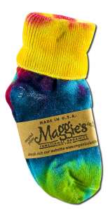 Maggies Functional Organics Tie Dye Crew Socks Singles Toddler