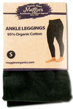Maggies Functional Organics Ankle Leggings Black Small