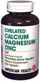 American Health Chelated Calcium & Magnesium w/Zinc 250 TAB