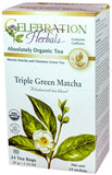 Celebration Herbals Triple Green Matcha Tea Org 24 BAG