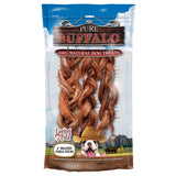 Loving Pets Products Pure Buffalo Braided Bully Sticks - 6" - 3 pk