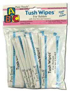 Pure Touch Skin Care Tush Wipes Baby Tush Wipes For Babies Travel Pack each