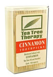 Tea Tree Therapy Dental Care Toothpicks Cinnamon 100 ct