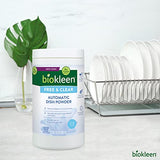 Biokleen Automatic Dishwashing Powder Detergent, Concentrated, Phosphate & Chlorine Free, Eco-Friendly, Non-Toxic, No Artificial Fragrance, Colors or Preservatives, Free & Clear, Unscented, 2 Pounds